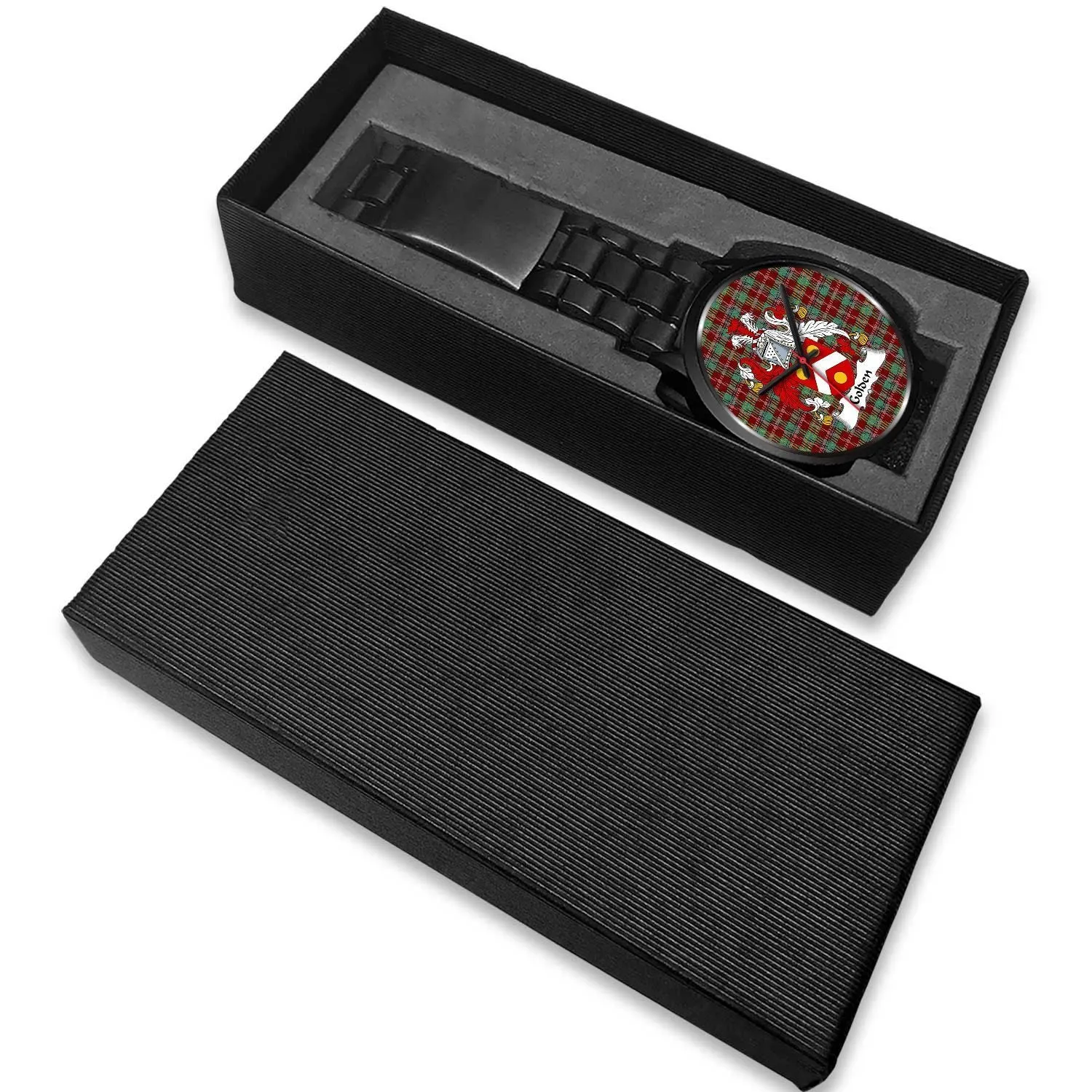 Golden Clan Badge Tartan Black Watch