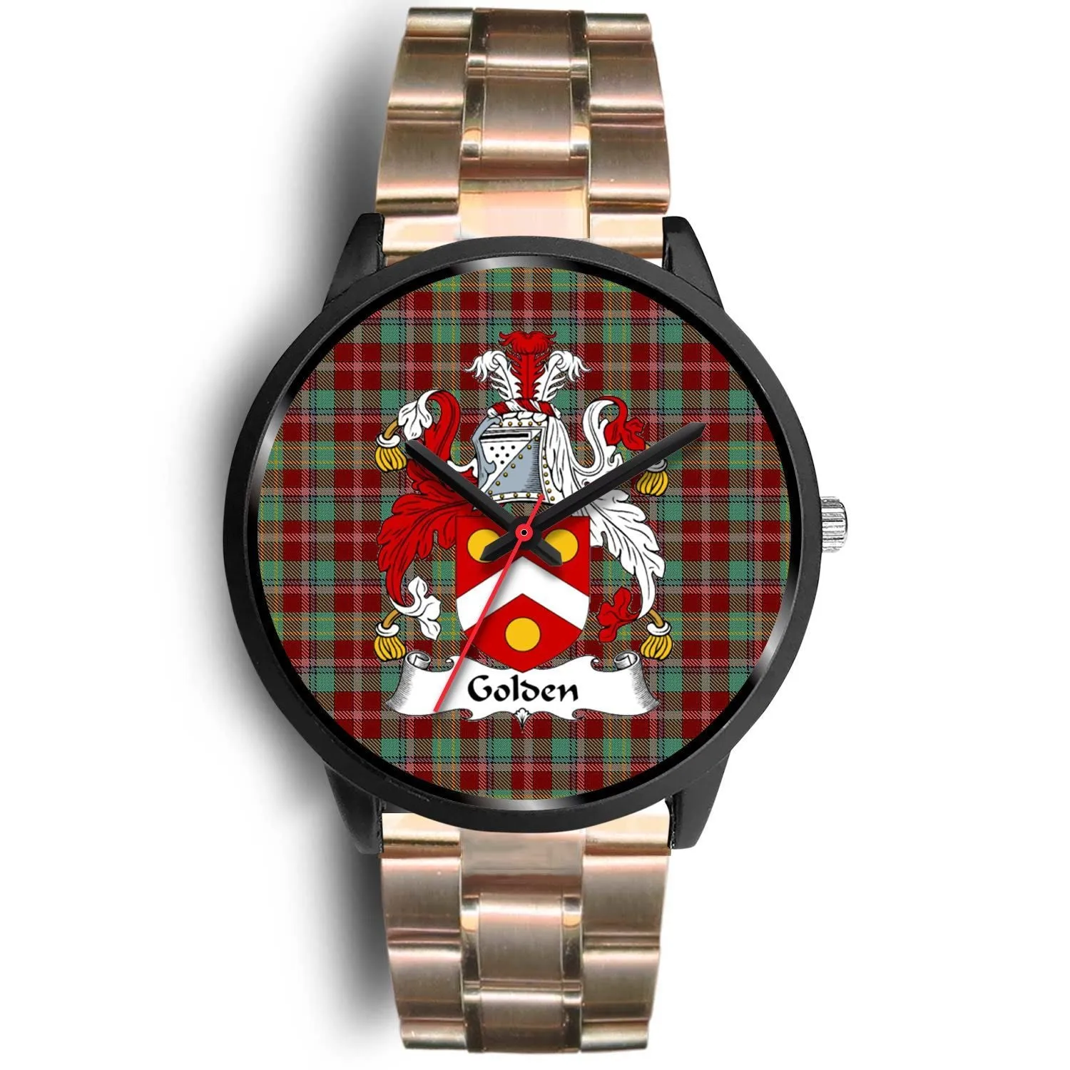 Golden Clan Badge Tartan Black Watch