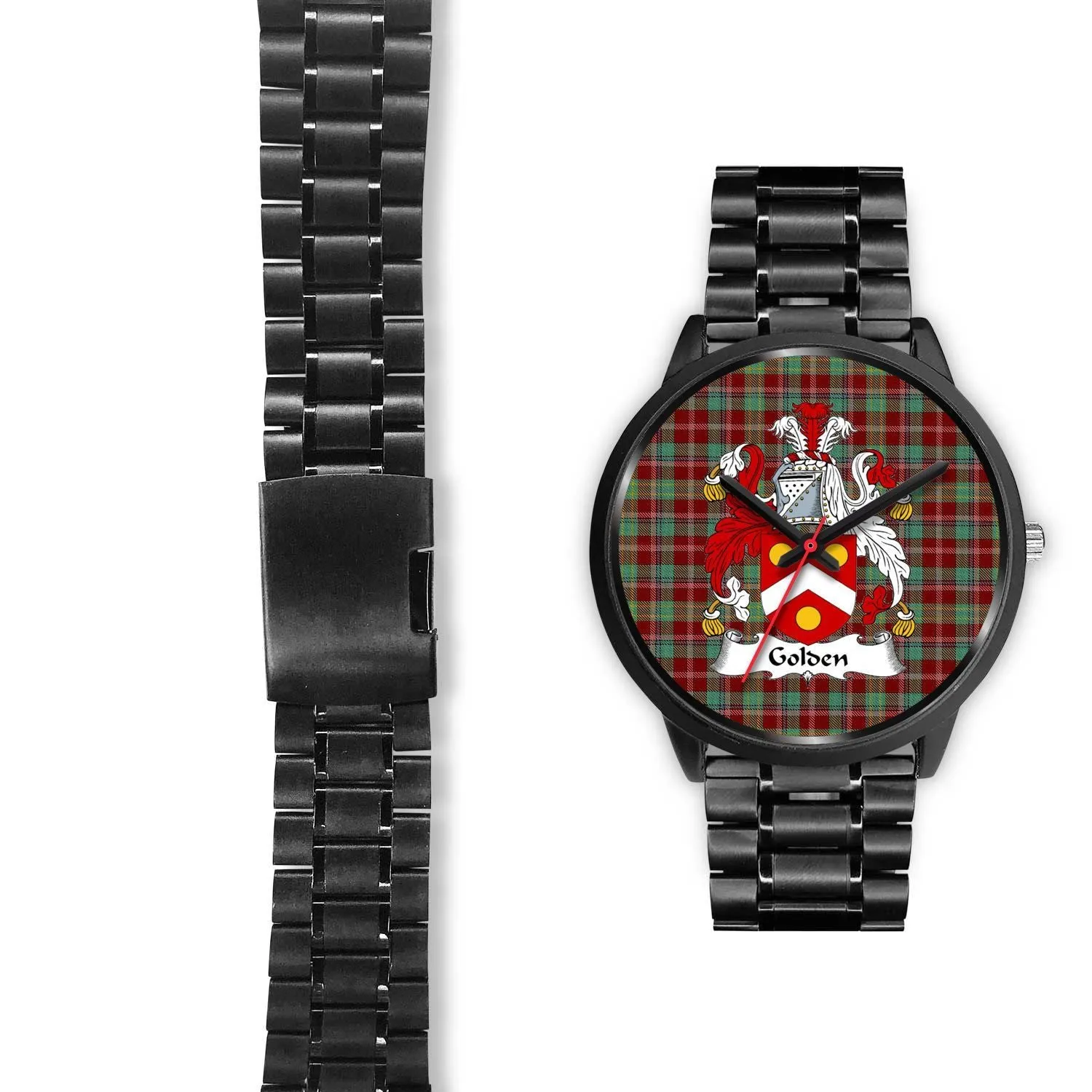 Golden Clan Badge Tartan Black Watch