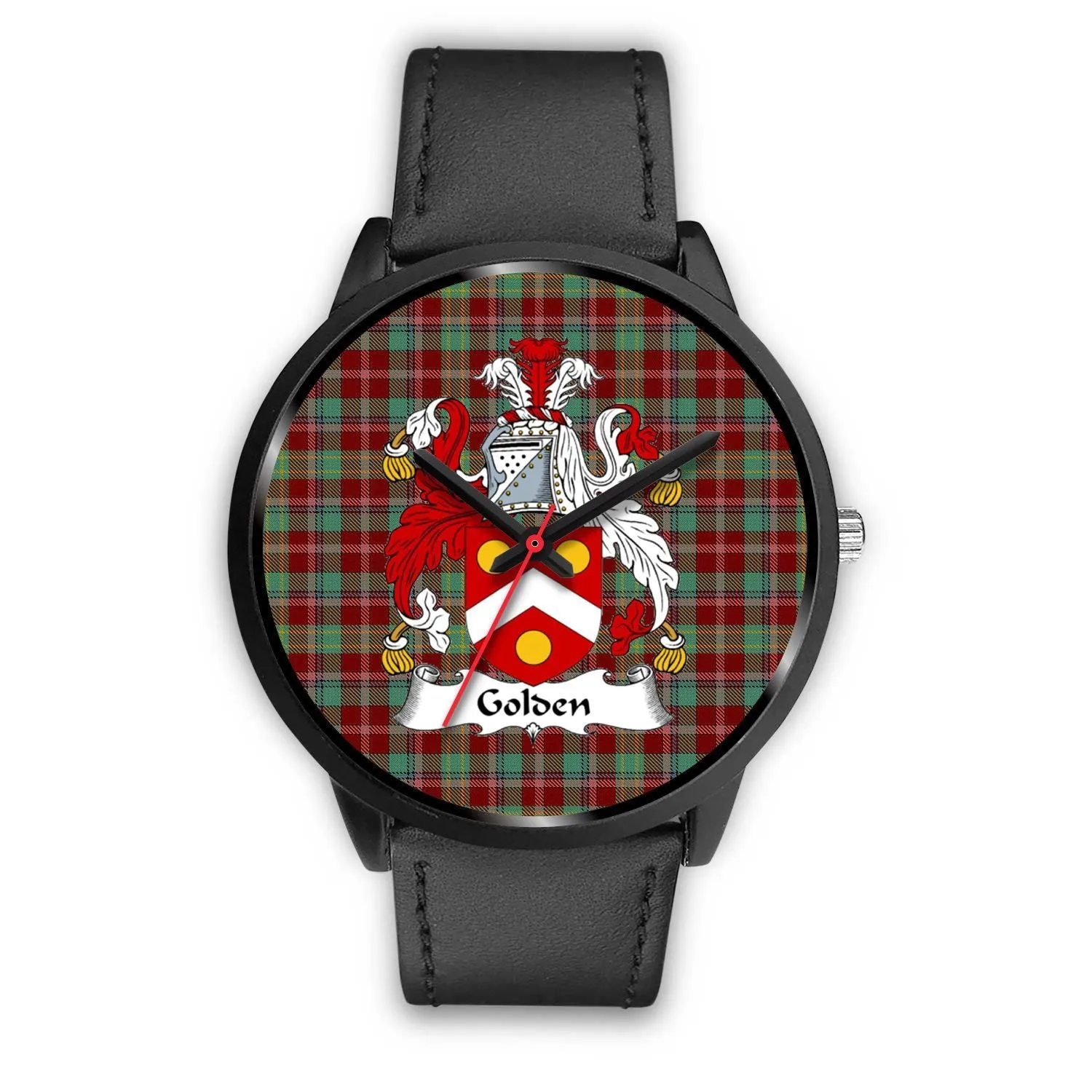 Golden Clan Badge Tartan Black Watch