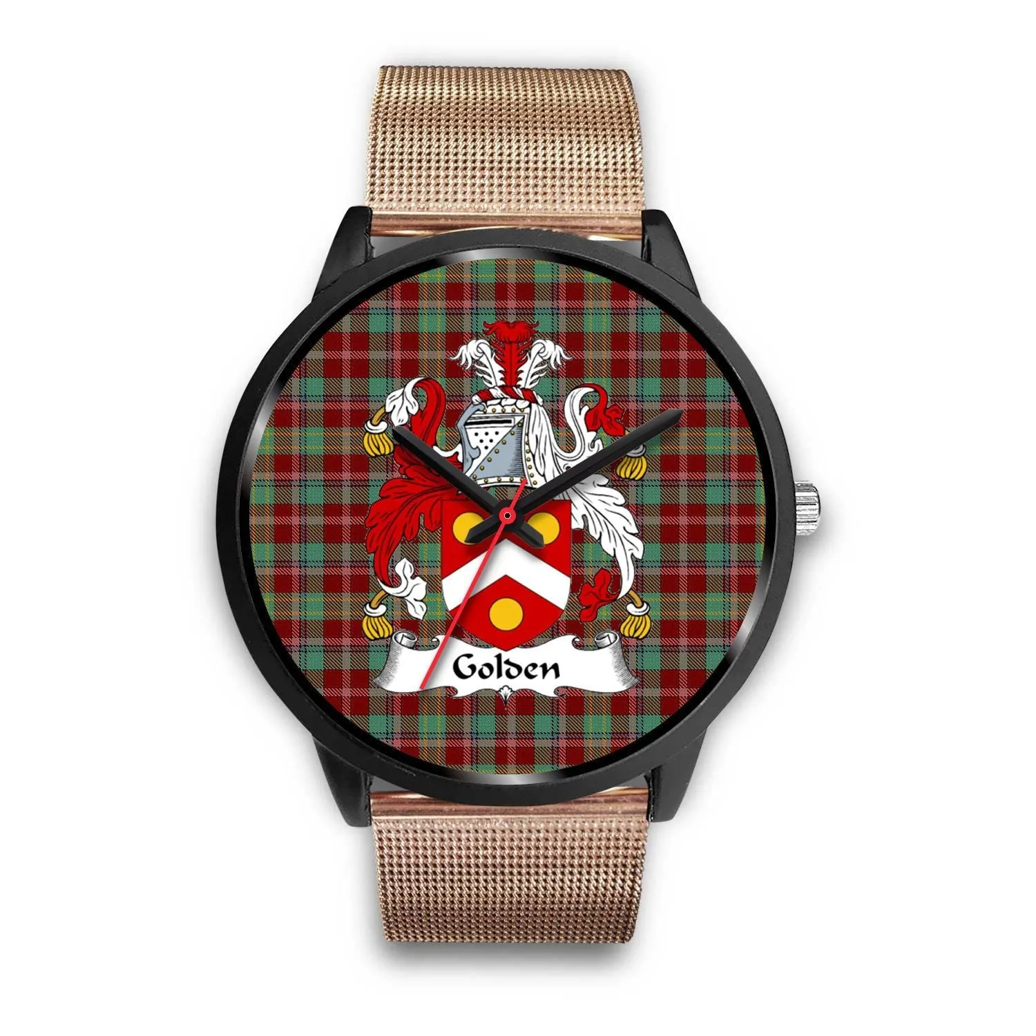 Golden Clan Badge Tartan Black Watch