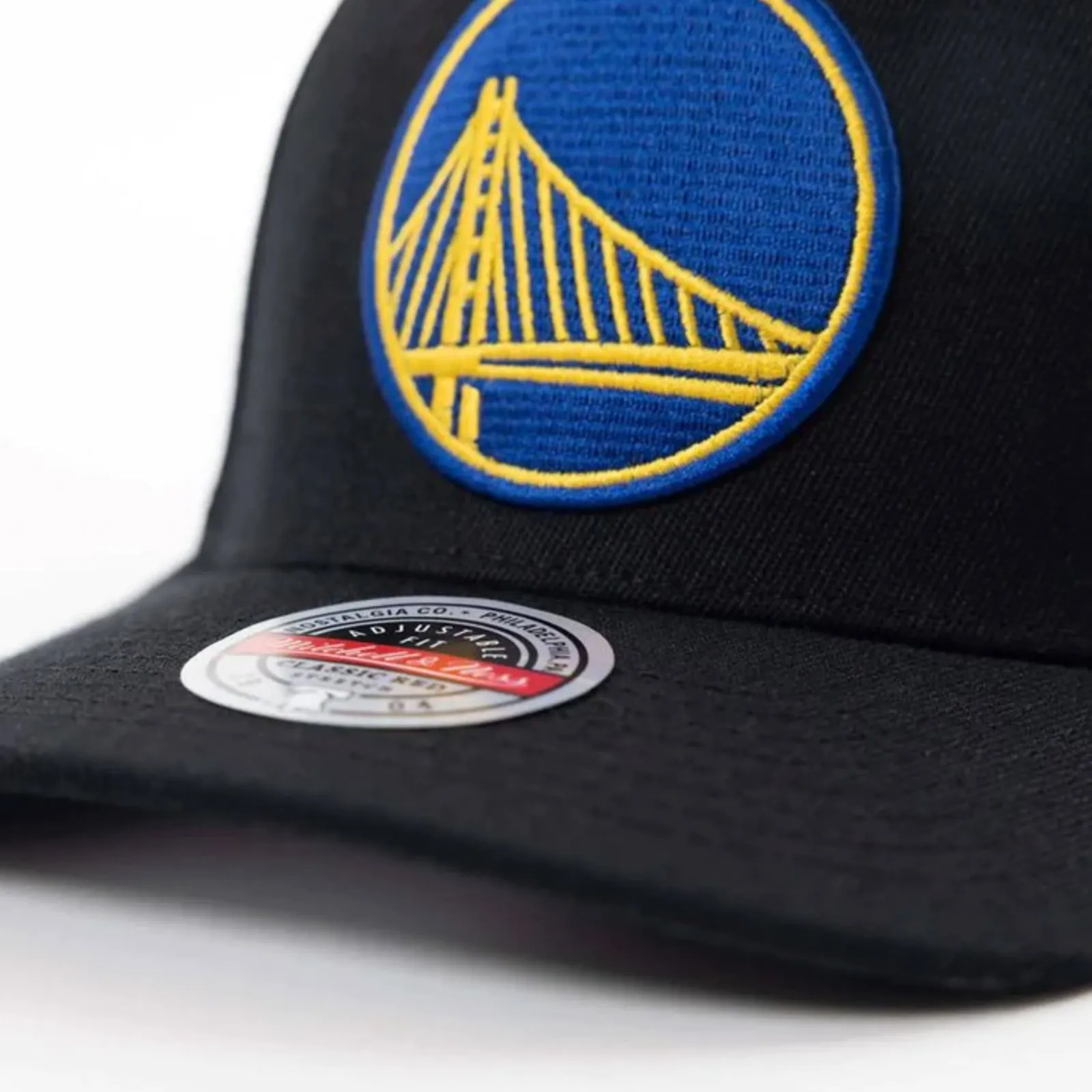 Golden State Warriors Color Team Logo Snapback Cap by Mitchell & Ness