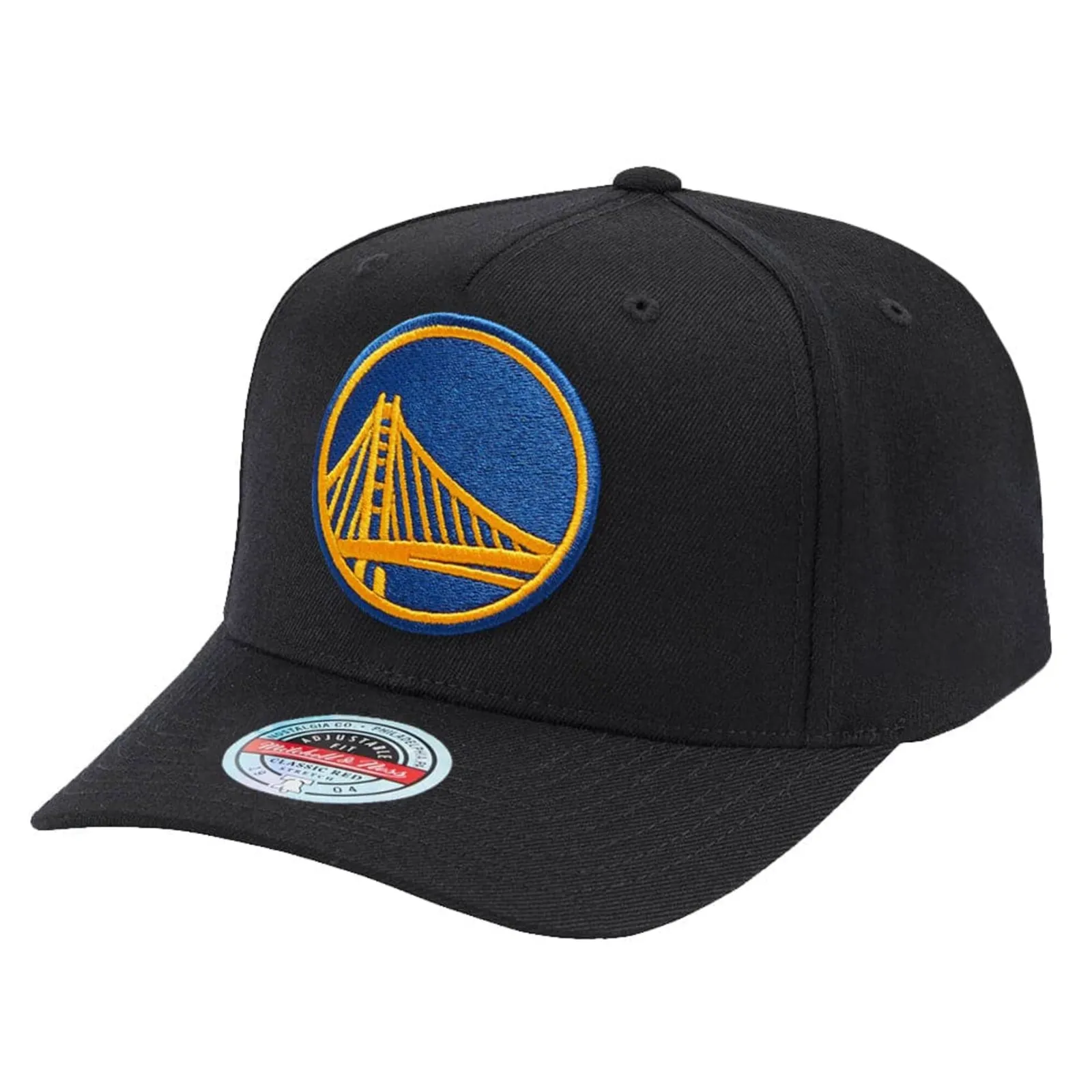 Golden State Warriors Color Team Logo Snapback Cap by Mitchell & Ness