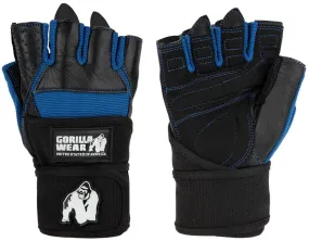 Gorilla Wear Dallas Wrist Wrap Gloves - Black/Blue