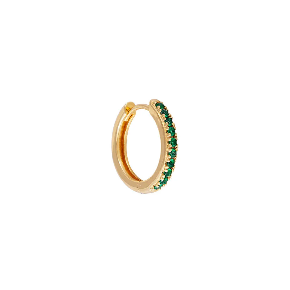 GREEN PAVE MIDI HOOPS