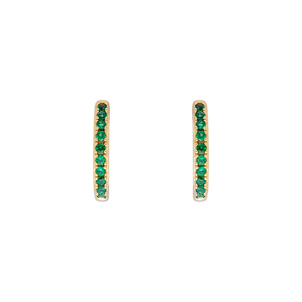 GREEN PAVE MIDI HOOPS