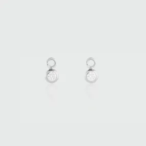 Hampton Moissanite & Sterling Silver Interchangeable Gemstone Drops