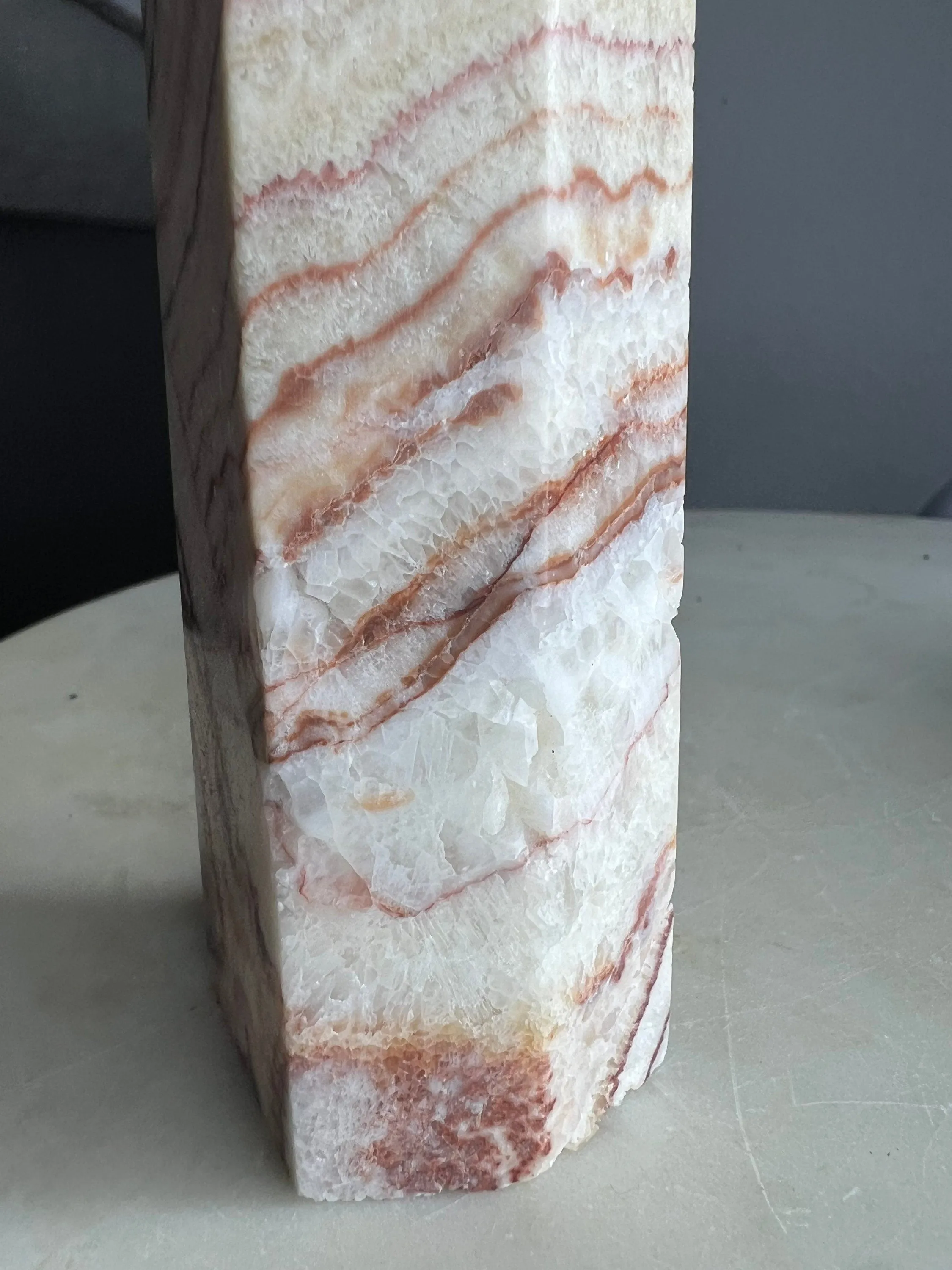 Honey amber calcite tower 1 pound 7oz