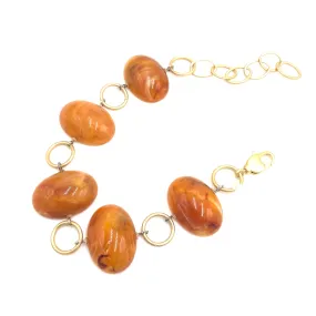 Honey Amber Gemz Stations Bracelet