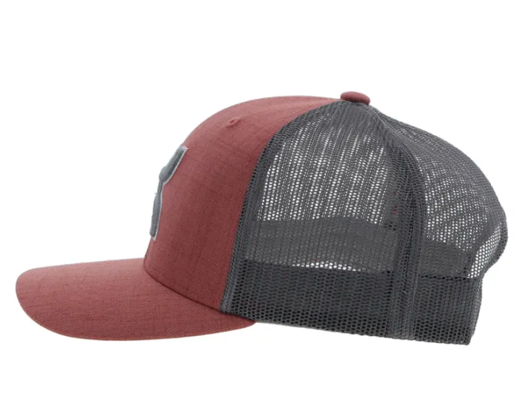 Hooey Sterling Salmon & Grey Trucker Snapback Hat 2306T-SAGY