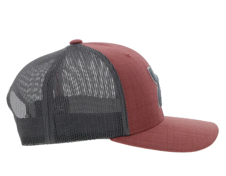 Hooey Sterling Salmon & Grey Trucker Snapback Hat 2306T-SAGY