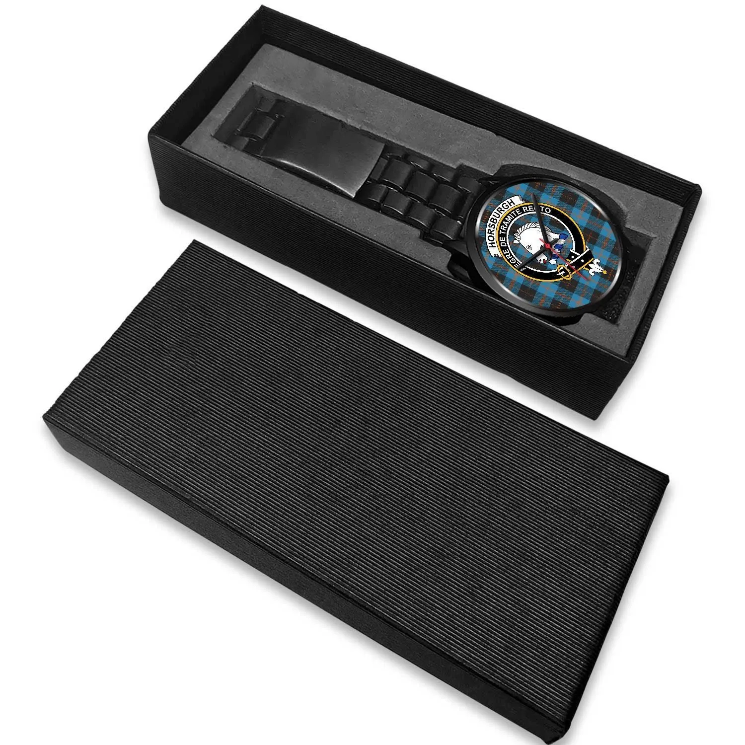 Horsburgh Clan Badge Tartan Black Watch