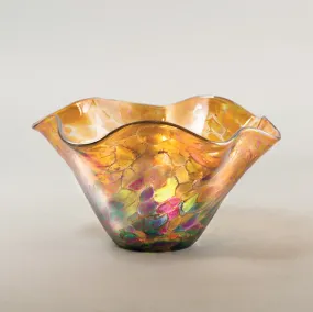 Island Amber Wave Bowl by Glass Eye Studio