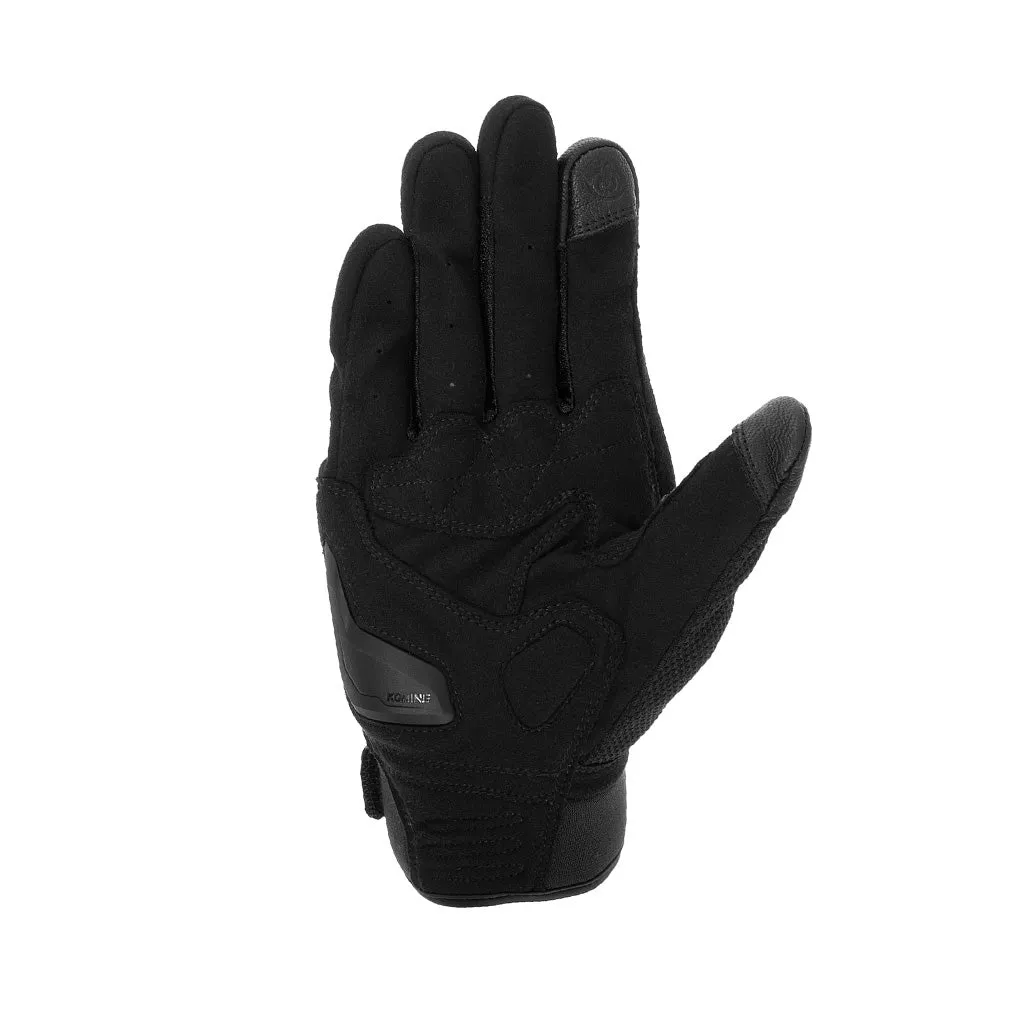 KOMINE GK-2563 CE PROTECT LEATHER MOTORCYCLE GLOVES TURTLE