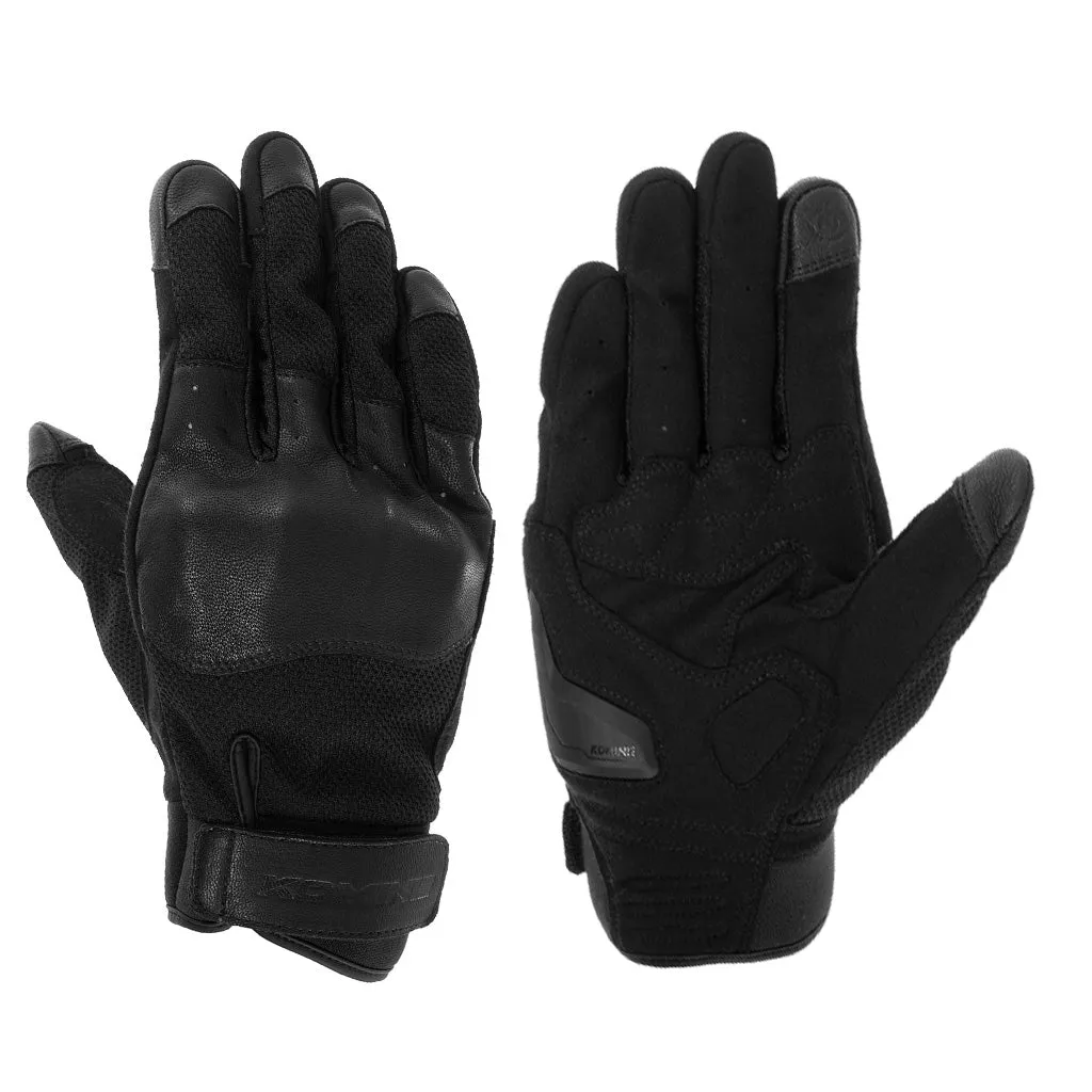 KOMINE GK-2563 CE PROTECT LEATHER MOTORCYCLE GLOVES TURTLE