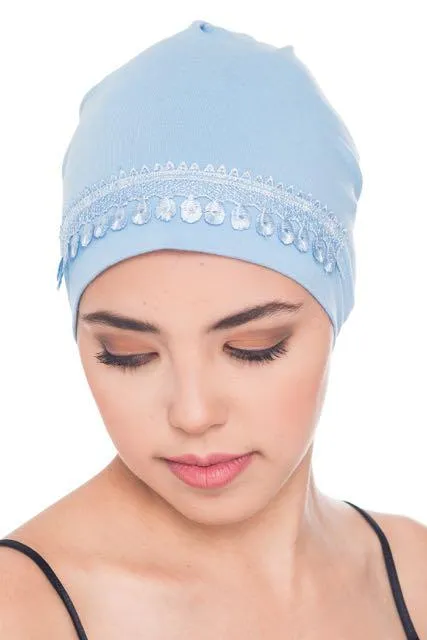 Lace Detail Sleep Cap