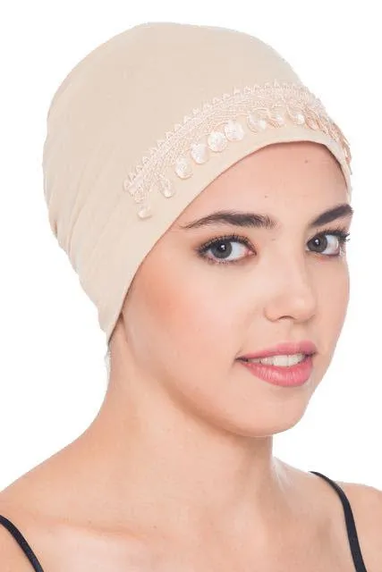 Lace Detail Sleep Cap