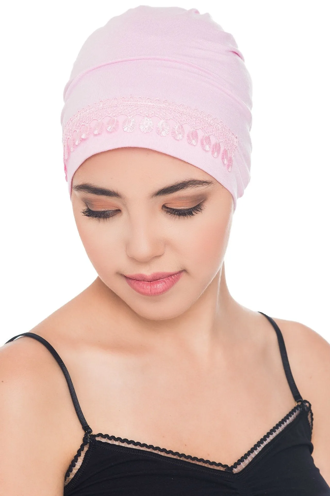 Lace Detail Sleep Cap