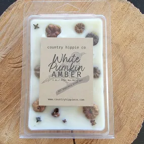 LARGE  White Pumpkin   Amber Botanical Wax Melts- 6 oz.