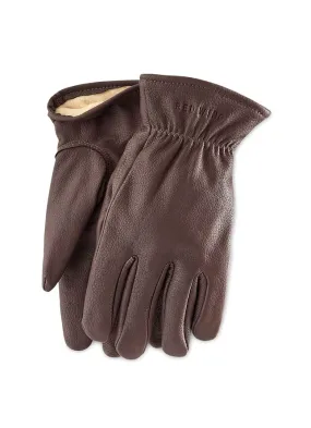 LEATHER GLOVE | Lined Buckskin | Brown