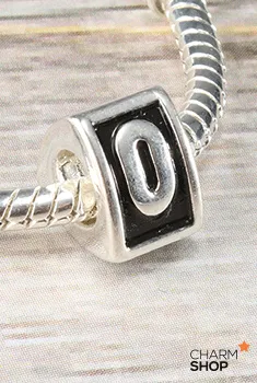 Letter O Block Bead Charm