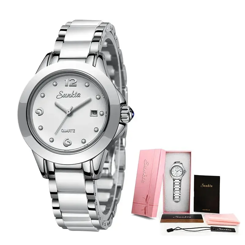 LIGE Women’s Fashion Ceramic Watch