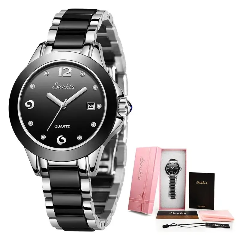 LIGE Women’s Fashion Ceramic Watch