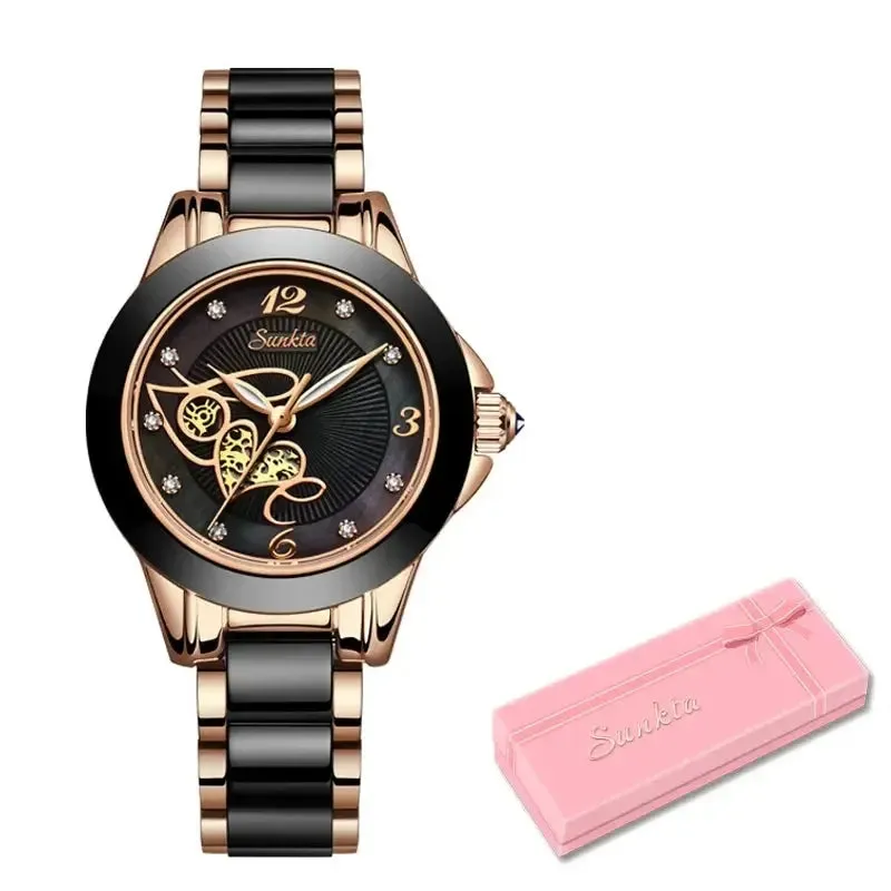 LIGE Women’s Fashion Ceramic Watch