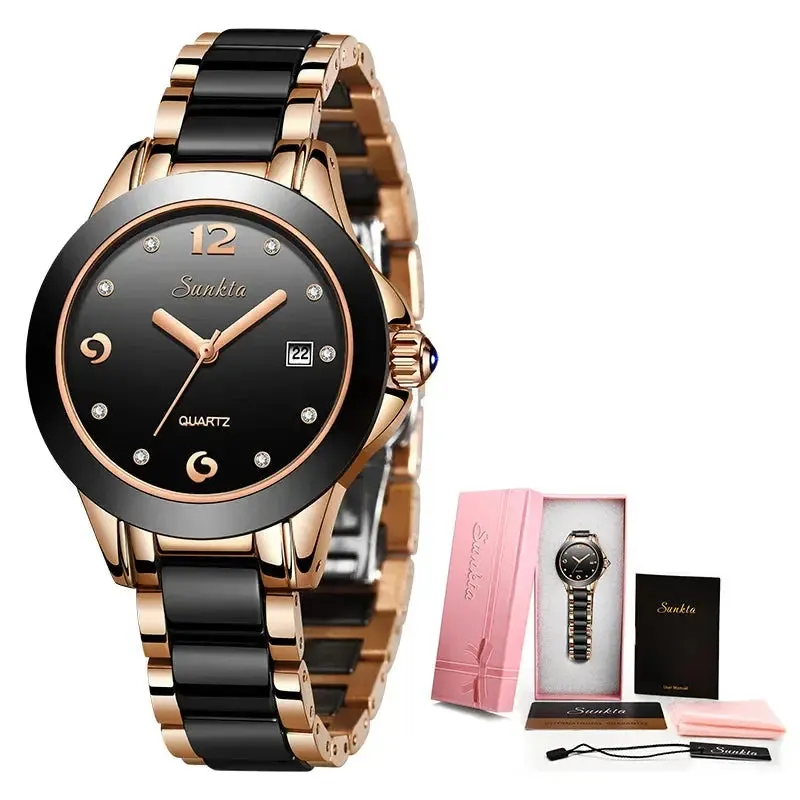 LIGE Women’s Fashion Ceramic Watch