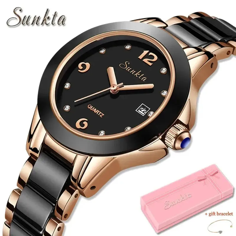 LIGE Women’s Fashion Ceramic Watch