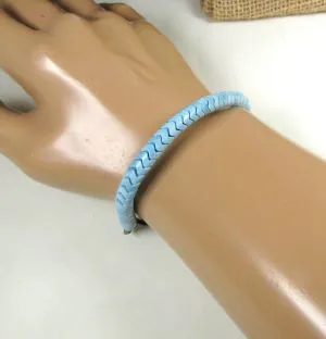 Light Blue Surfer Bracelet Unisex