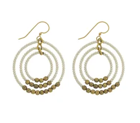 <br> Gyroscope Earring <br> Cream