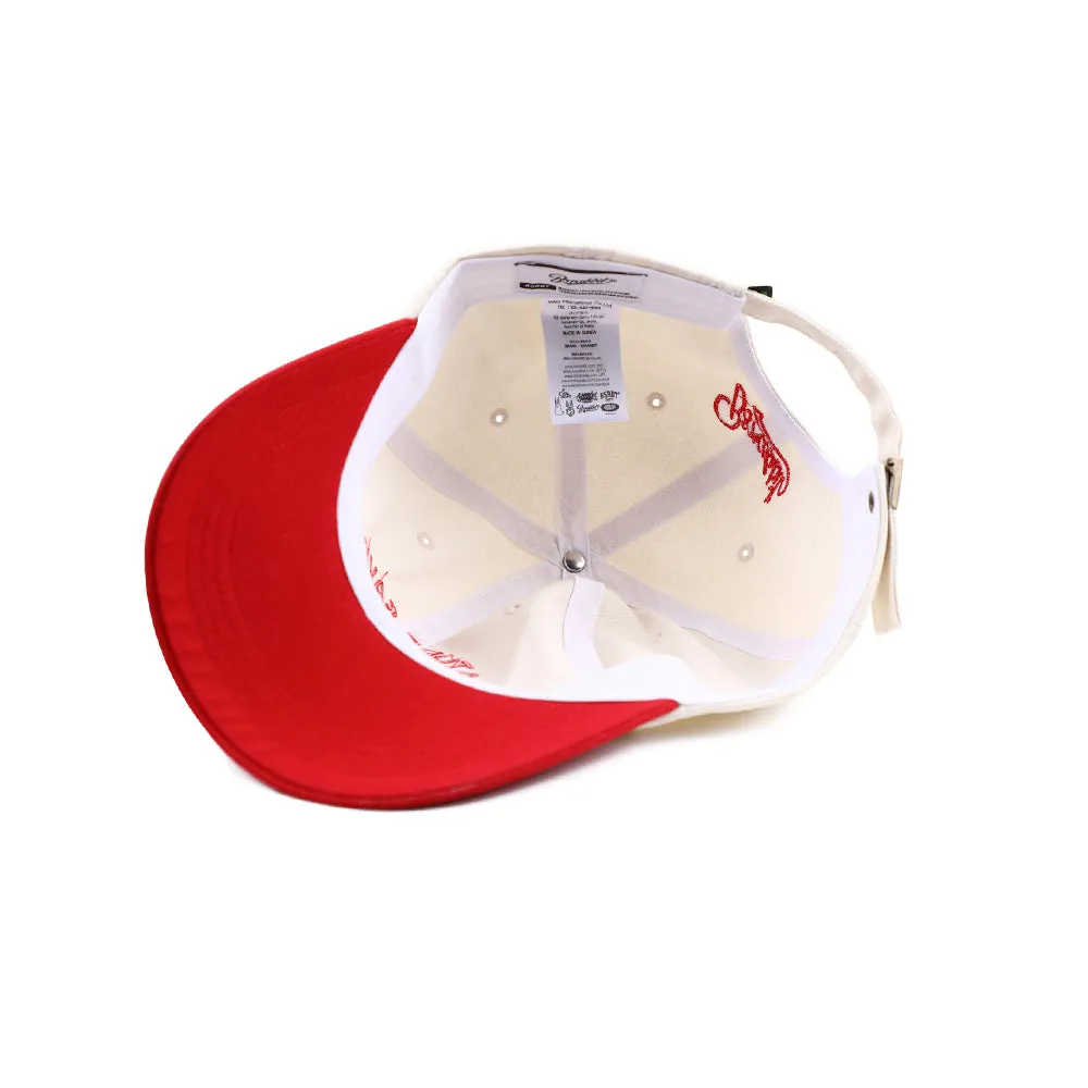 LUCKY ARCH CAP RED / CREAM