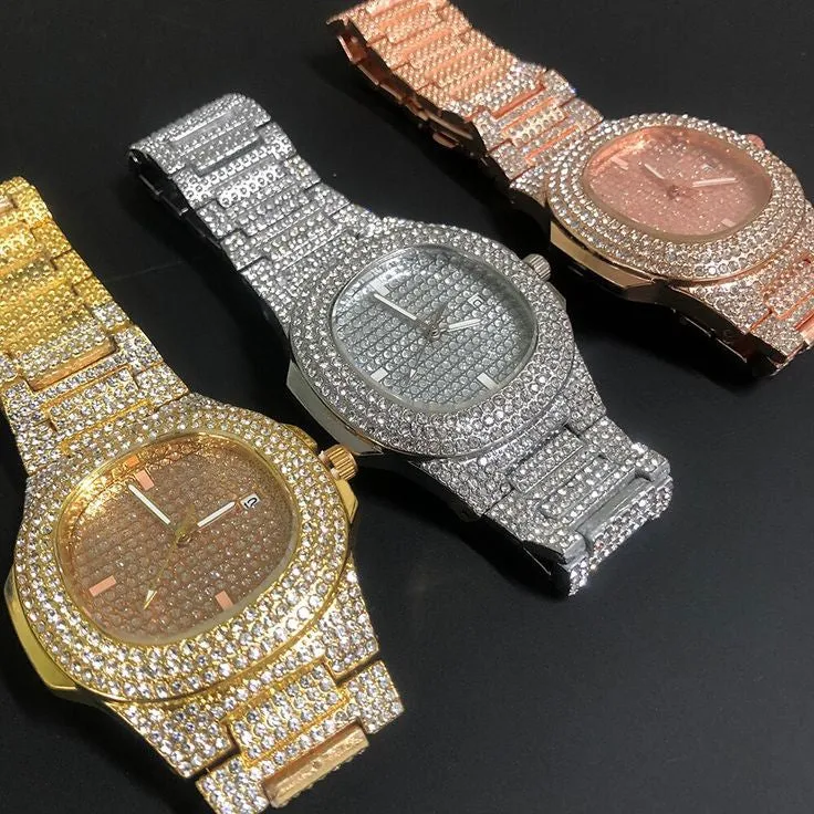 Luxury Full Ice Diamond Watch For Mens