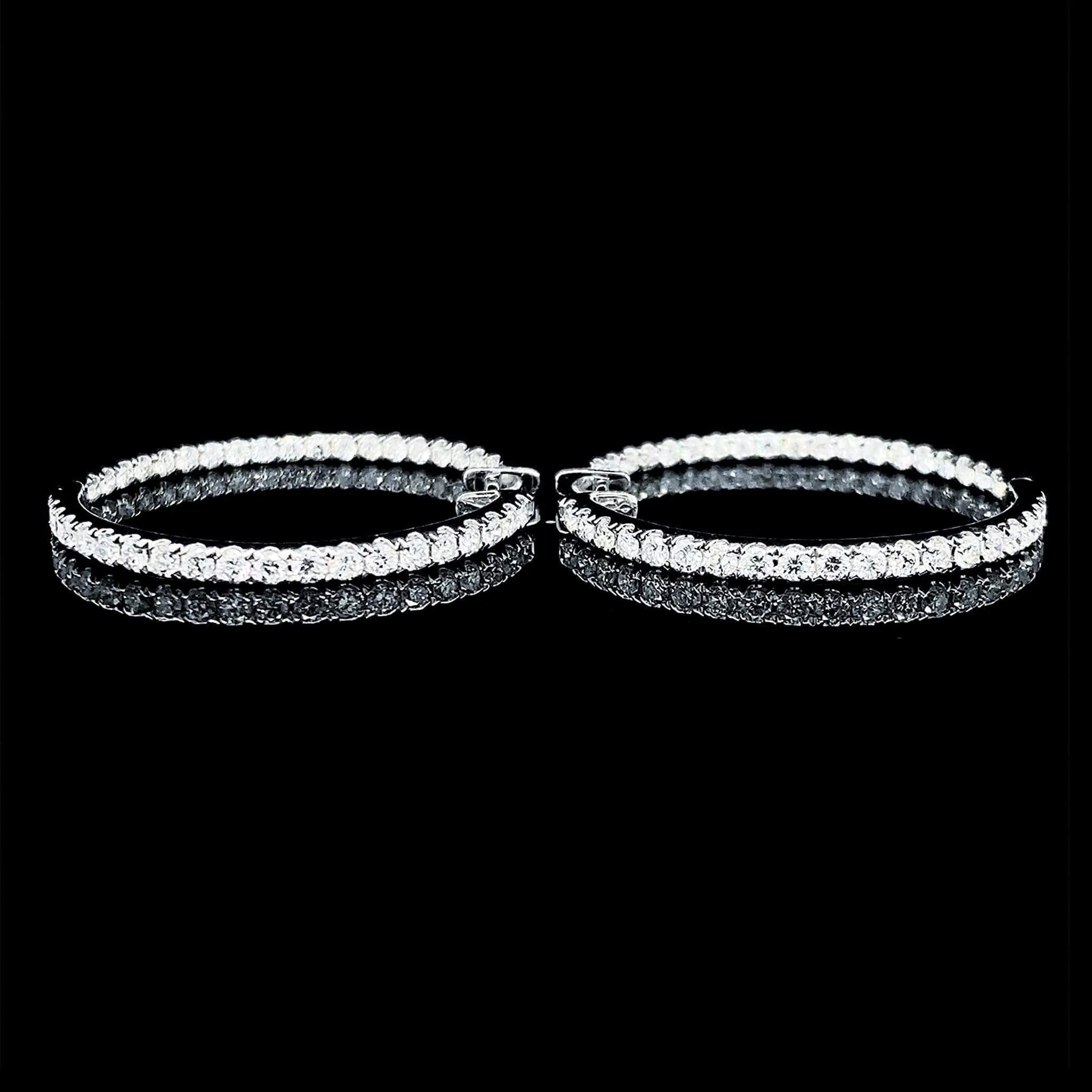 #LVNA2024 |  Large In & Out Paved Hoop Diamond Earrings 14kt