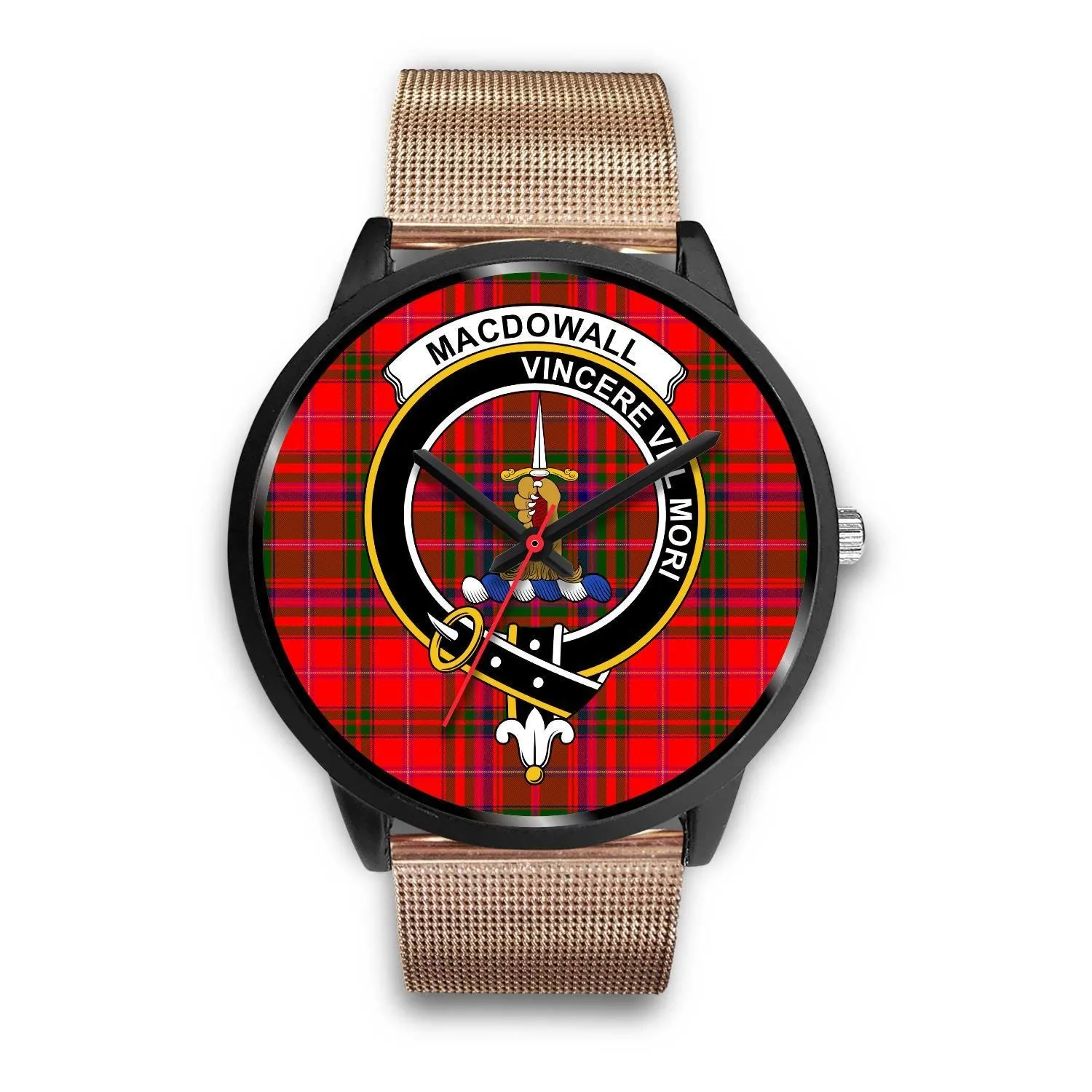 MacDowall Clan Badge Tartan Black Watch