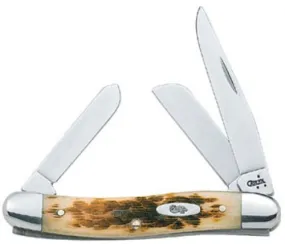 Md Stockman SS Amber Bone Knife 042