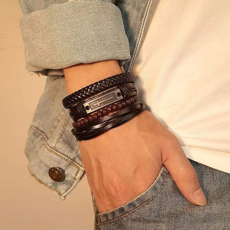 Men's Cross Bracelet <br> Keep Faith Set