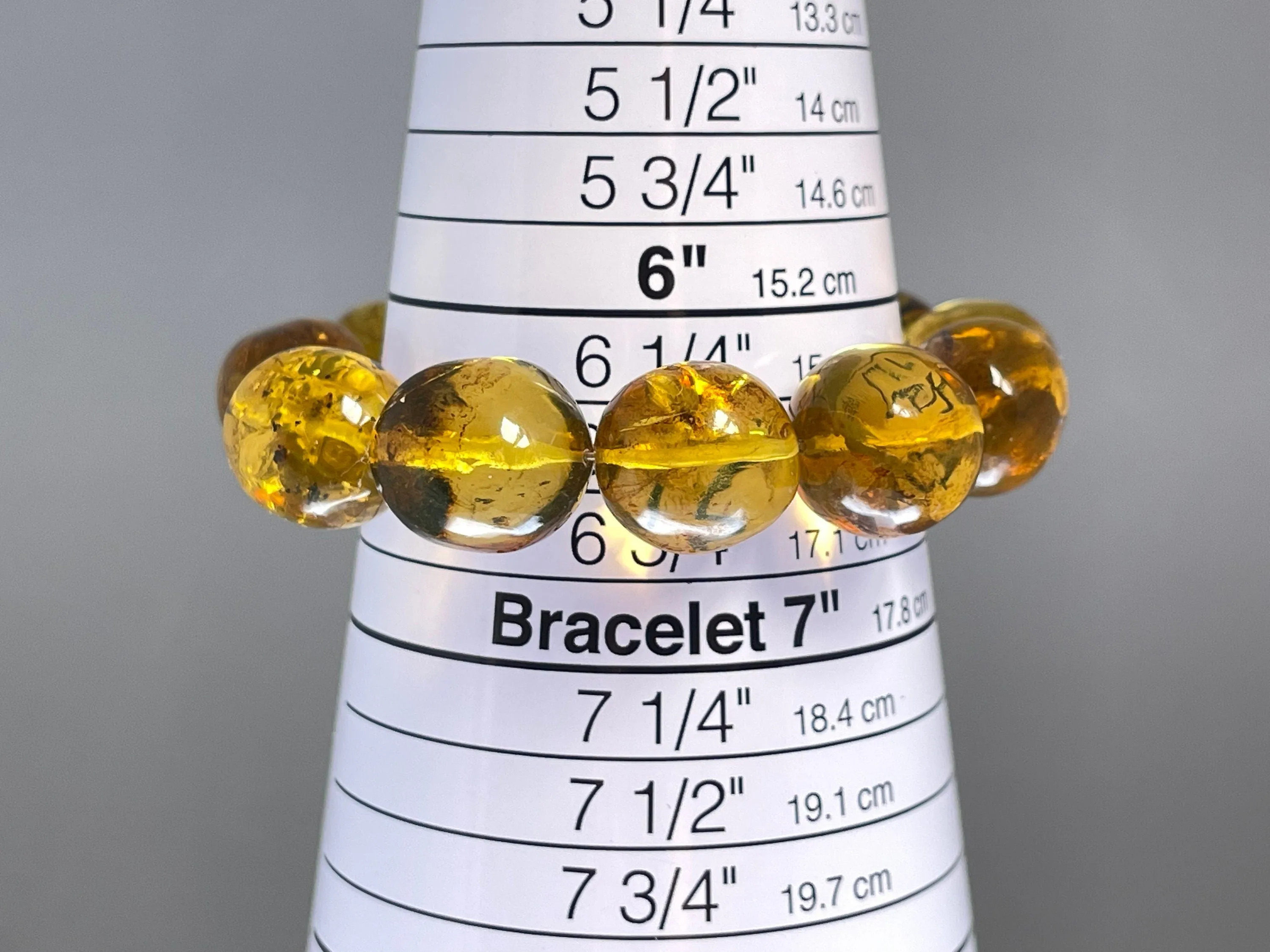 Mexican AMBER Crystal Bracelet - Beaded Bracelet, Handmade Jewelry, Healing Crystals and Stones, 48392