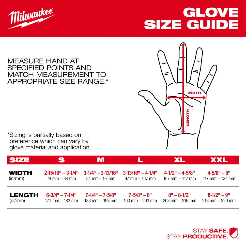 Milwaukee 48-73-7120 Cut Level 2 High-Dexterity Nitrile Dipped Gloves - S