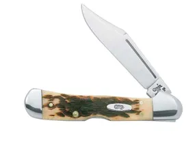 Mini Copperlock Amber Bone Pocket Knife