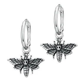 MISERY MOTH - Sterling Silver Hoops