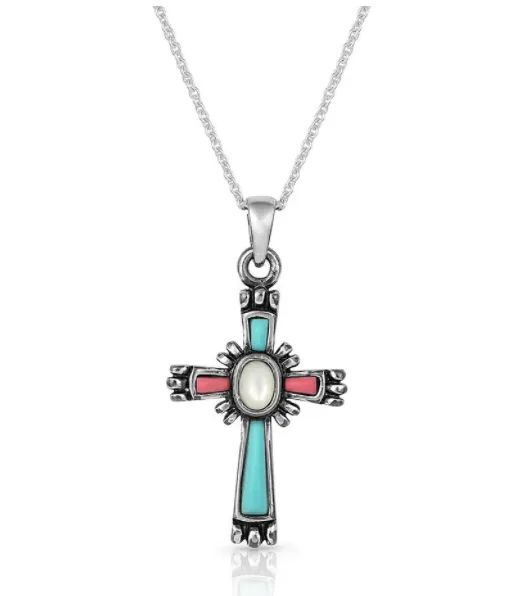 Montana Silversmith Faith Beaming Cross Necklace - In Stock