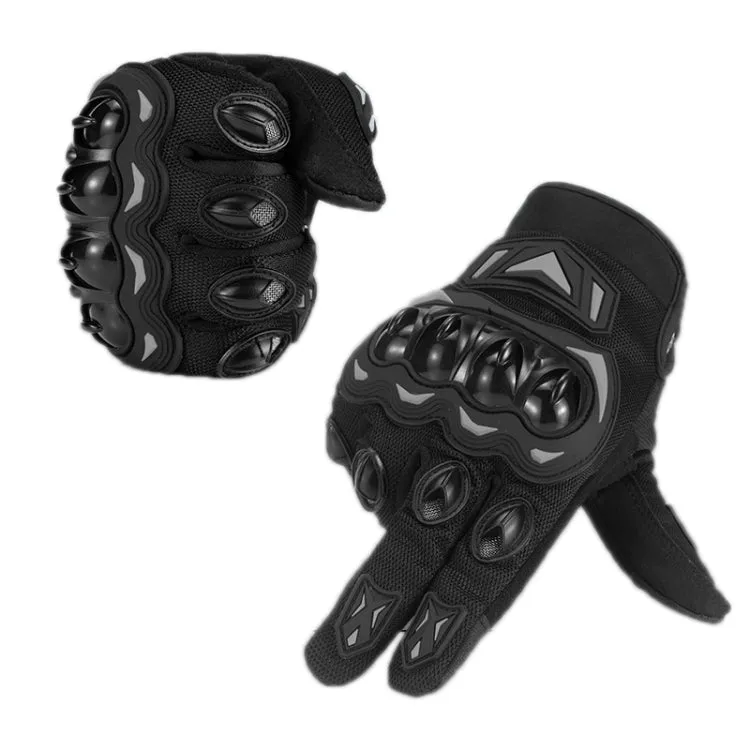 Motorcycle Outdoor Riding Non-slip Touch Screen Sun Protection Gloves, Size: L(Black)