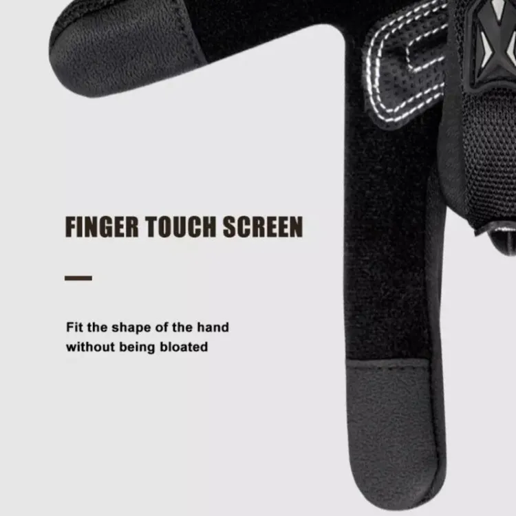 Motorcycle Outdoor Riding Non-slip Touch Screen Sun Protection Gloves, Size: L(Black)