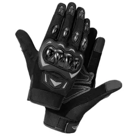 Motorcycle Outdoor Riding Non-slip Touch Screen Sun Protection Gloves, Size: L(Black)