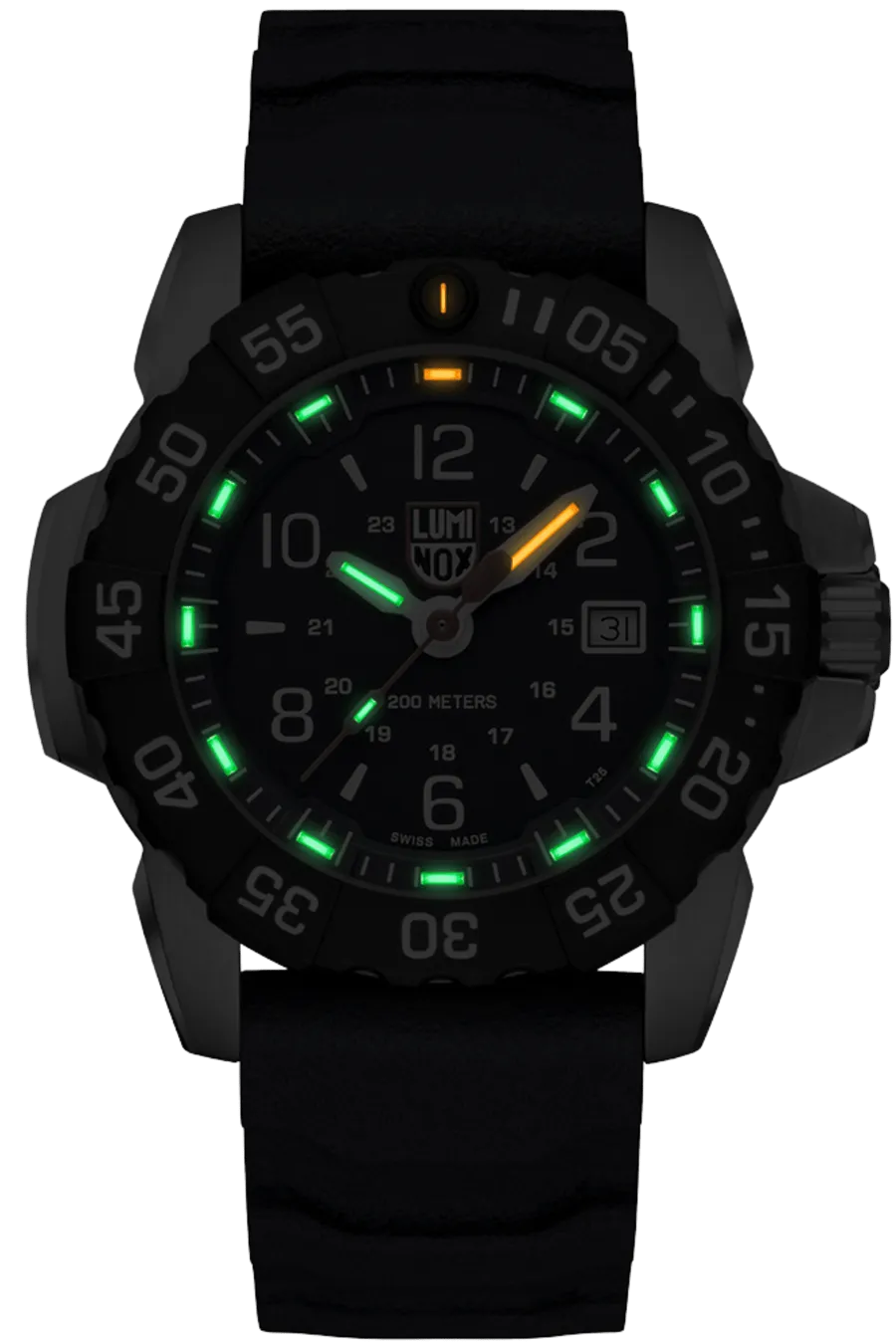 Navy SEAL RSC 3251.BO.CB (Carbon Bezel) Blackout Steel Military Dive Watch - 45mm