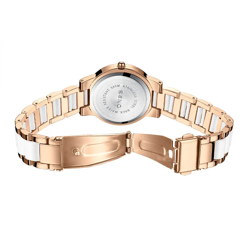 New Dignified Generous Style Fashion Oval Watch Female Temperament Trend Women's Watch with Diamonds