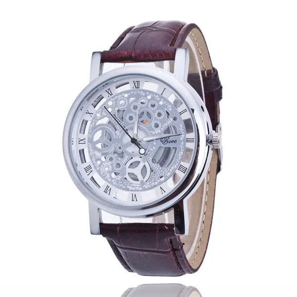 Non-Mechanical Watch Men 'S Quartz Watch Double-Sided Sheer Cutout Watch For Men