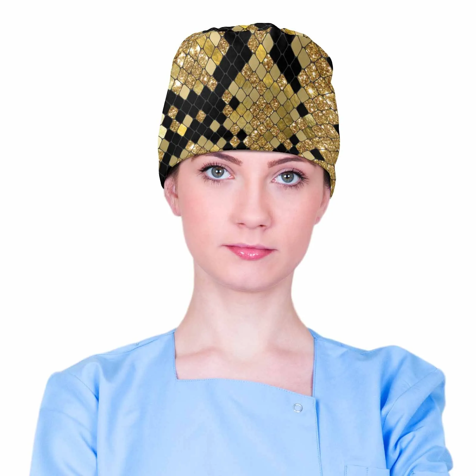 Nurse Scrub Cap Animal Print 3  Scrub Cap